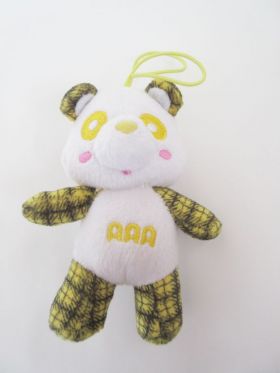 AAA(トリプルエー) アミューズメント景品 チェックプリント柄マスコット(黄)