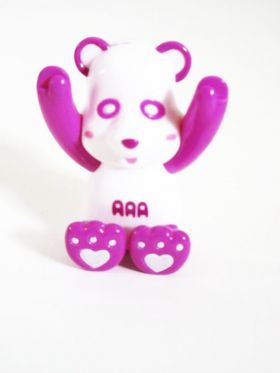 AAA(トリプルエー) アミューズメント景品 え～パンダ バンザイメモスタンド(紫)