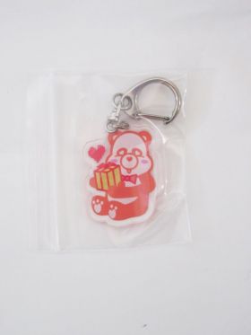 AAA(トリプルエー) AAA展 え～パンダキーホルダー(橙)