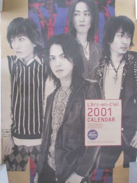 L'Arc～en～Ciel(ラルク) オフィシャルグッズ カレンダー(2001)