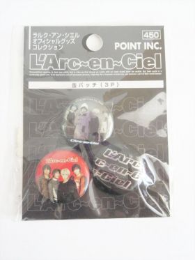 L'Arc～en～Ciel(ラルク) オフィシャルグッズ 缶バッチセット