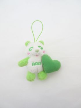 AAA(トリプルエー) アミューズメント景品 え～パンダハートマスコット(緑)