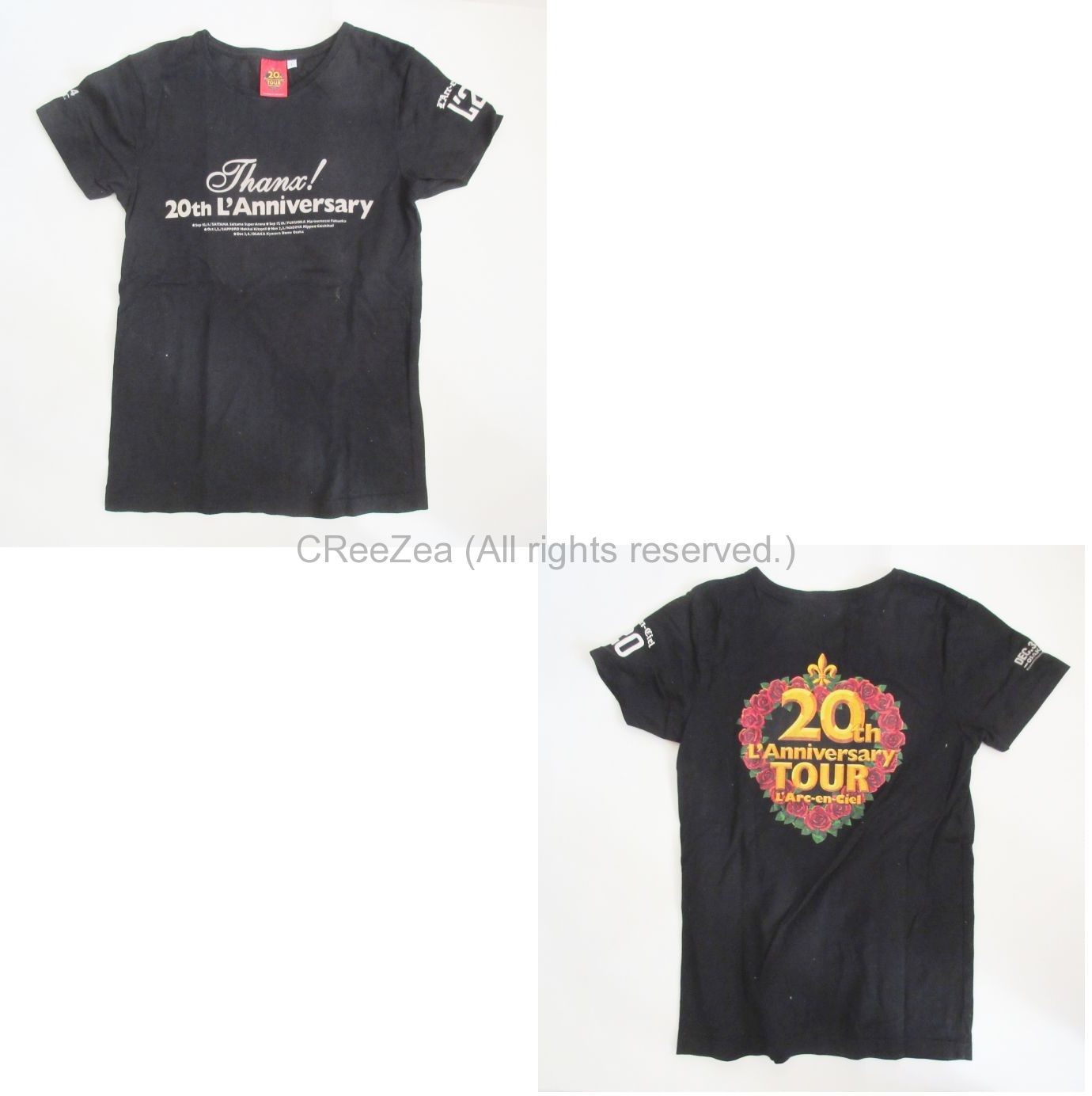 買取】L'Arc～en～Ciel(ラルク) 20th L'Anniversary TOUR 地元Tシャツ(ジモT)-京セラドーム大阪 ||  アーティストショップJP