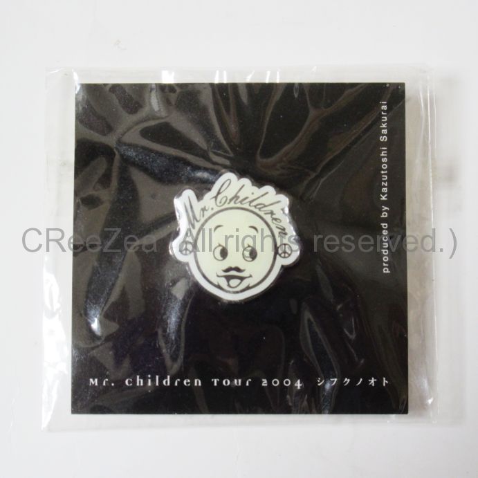 【買取】Mr.Children(ミスチル) TOUR 2004 シフクノオト ミスチルくんピンバッチ(ホワイト) || アーティストショップJP