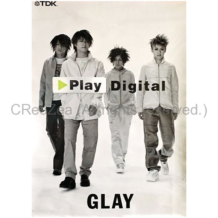 買取】GLAY(グレイ) ポスター TDK 1999 || アーティストショップJP