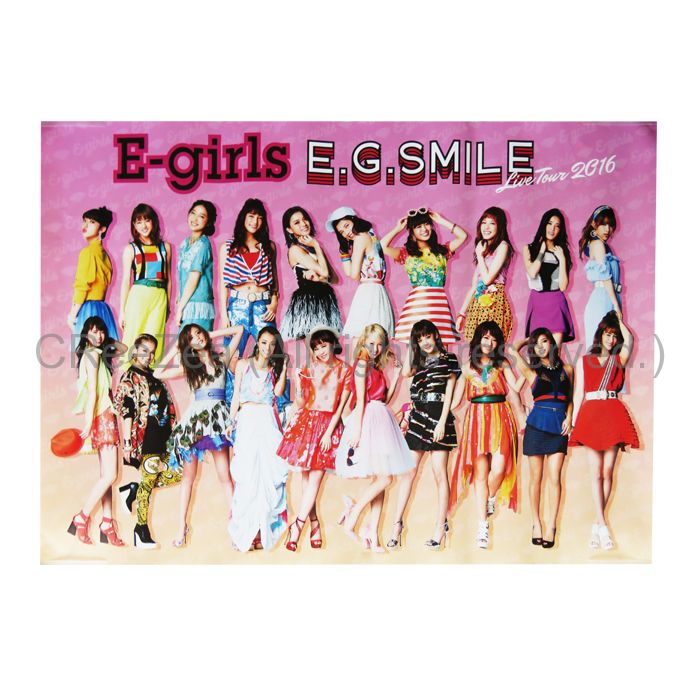 買取】E-girls(イー・ガールズ) ポスター E.G. SMILE TOUR 2016