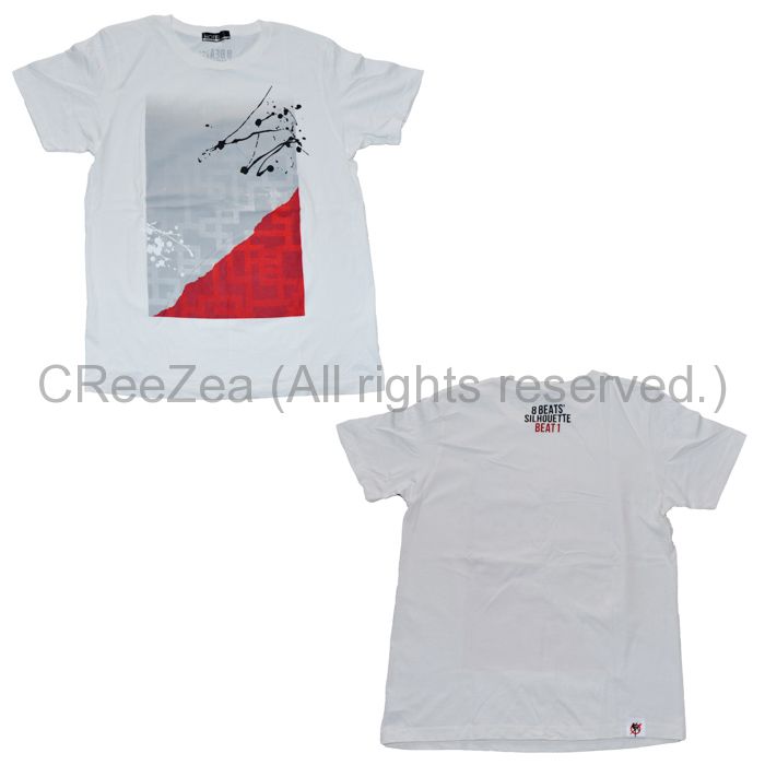 買取 布袋寅泰 Boowy 8 Beatのシルエット Beat 1 すべてはライブハウスから Tシャツ ホワイト アーティストショップjp