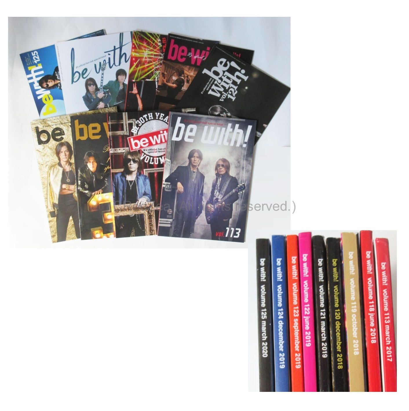 【買取】B'z(ビーズ) 会報 ファンクラブ会報セット 118-125 + 113 9冊セット be with! || アーティストショップJP