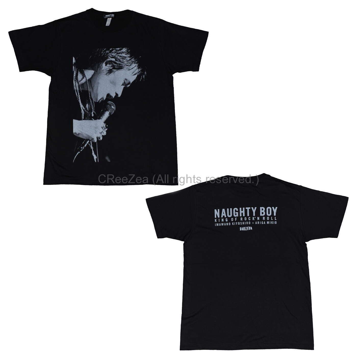 激レアS！忌野清志郎×有賀幹夫　Naughty Boy Tシャツ