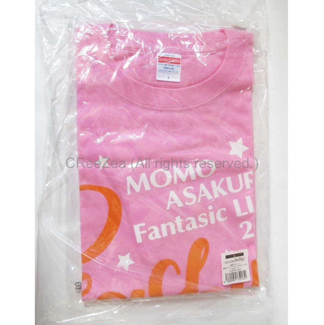買取 Trysail トライセイル 麻倉もも 日替わり Tシャツ ピンク Fantasic Live 18 Peachy 舞浜アンフィシアター アーティストショップjp