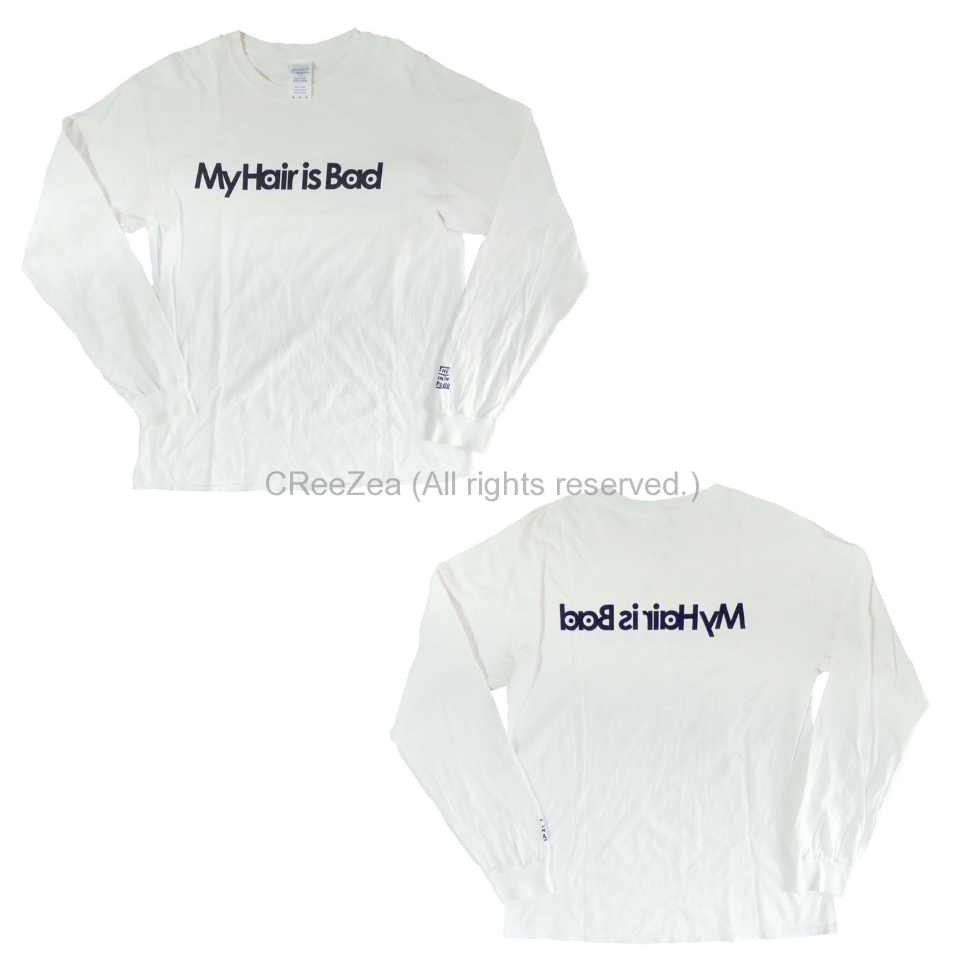 在庫処分セール 言い換え 買取】My Hair ロゴ 長袖 Tシャツ その他 Bad(マイヘア) is ミュージシャン