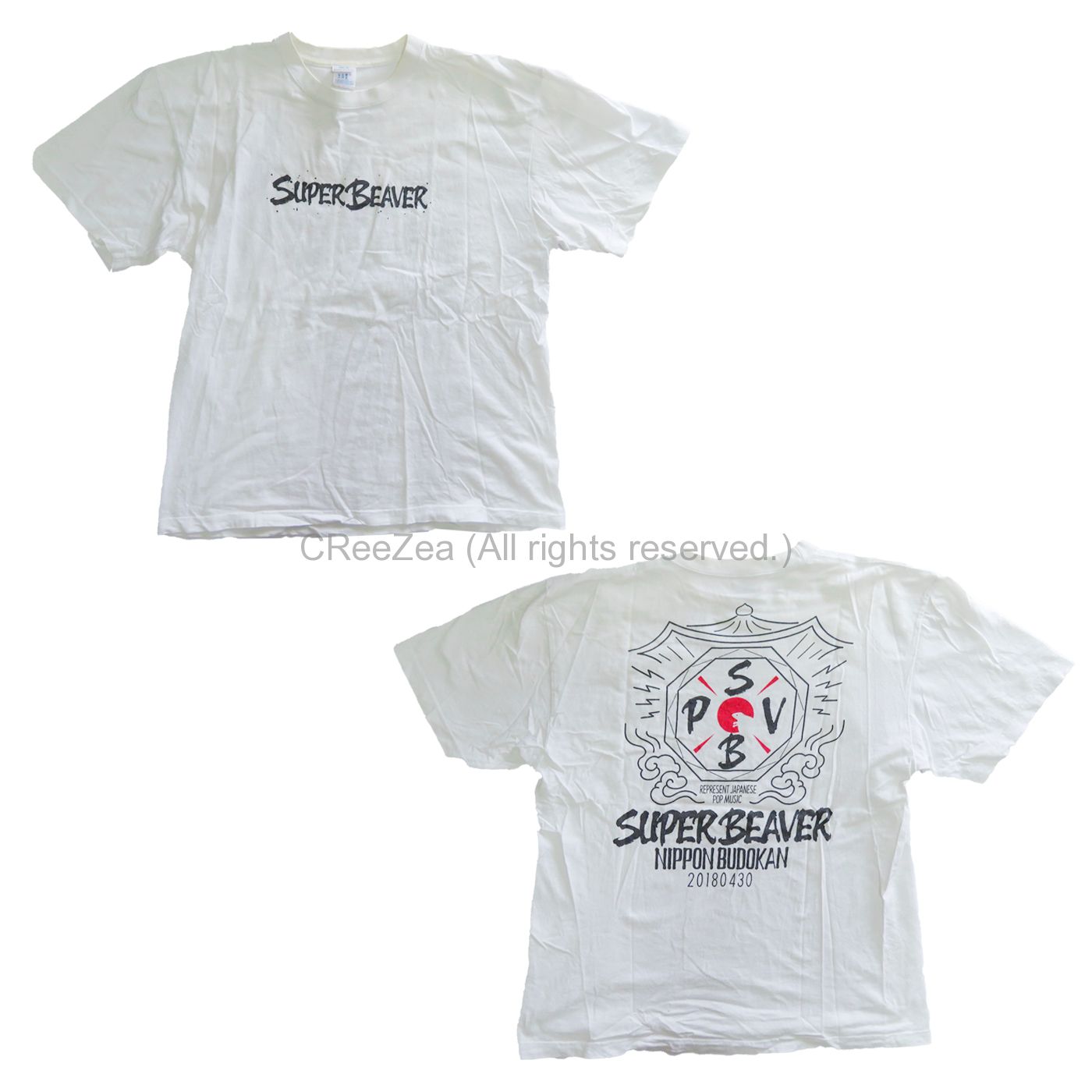 super beaver ライブTシャツ（SUPER BEAVER Tシャツ Sサイズ 襟