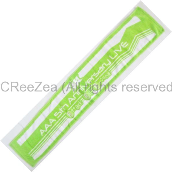 買取 a トリプルエー a 5th Anniversary Live 復刻カラータオル 緑 アーティストショップjp