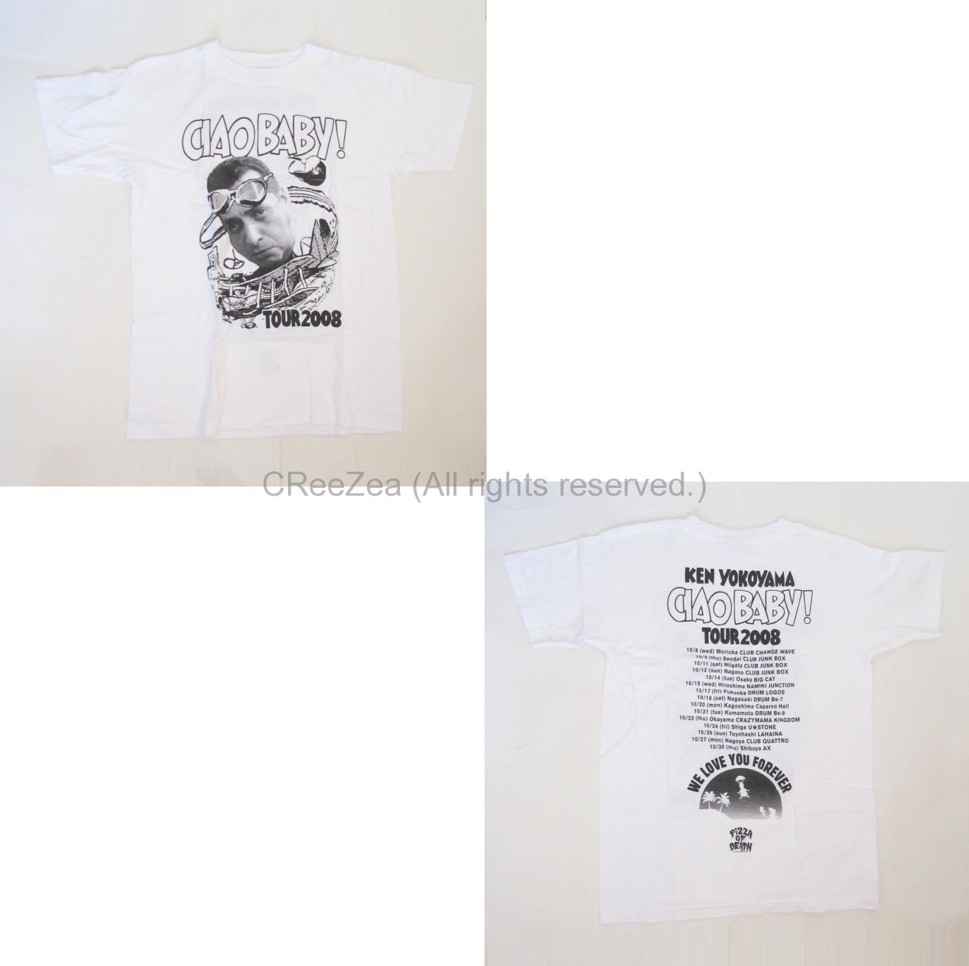 Amazon.co.jp: KEN YOKOYAMA 横山 健『CIAO BABY』ツアーTシャツ