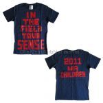 Mr.Children(ミスチル) STADIUM TOUR 2011 SENSE -in the field- ゴシック Tシャツ (ネイビー)