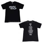 MAN WITH A MISSION(マンウィズ) MASH UP THE WORLD TOUR Tシャツ ブラック ロゴ