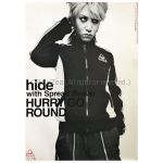 X JAPAN(エックス) ポスター hide with Spread Beaver HURRY GO ROUND 1998