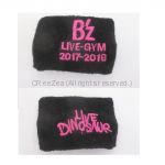 B'z(ビーズ) LIVE-GYM 2017-2018 "LIVE DINOSAUR" リストバンド 黒 ガチャ景品