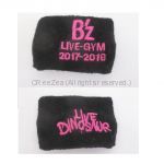 B'z(ビーズ) LIVE-GYM 2017-2018 "LIVE DINOSAUR" リストバンド 黒 ガチャ景品
