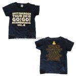 スピッツ(spitz) Spitzbergen tour 2015 "GO!GO!スカンジナビアvol.6" Tシャツ ブラック