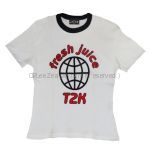 B'z(ビーズ) LIVE-GYM Pleasure 2000 juice Tシャツ ホワイト ワッフル