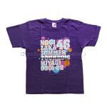 乃木坂46(のぎざか) 真夏の全国ツアー2018＆6th YEAR BIRTHDAY LIVE Tシャツ パープル 宮城会場限定