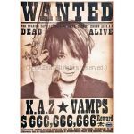 VAMPS(HYDEソロ) ポスター K.A.Z 手配書 VAMPARK景品