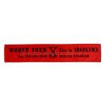 X JAPAN(エックス) WORLD TOUR Live in YOKOHAMA 超強行突破 七転八起 ?世界に向かって? マフラータオル レッド×ブラック