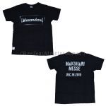 [Alexandros](ドロス) TOUR 2015 ご馳走にありつかせて頂きます スプレーロゴ Tシャツ ブラック FINAL幕張メッセ限定