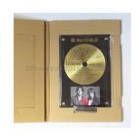 B'z(ビーズ) その他 30周年記念盾 30th YEAR GOLD DISC ゴールドディスク