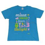 miwa(ミワ) miwa concert tour 2013 “Delight” Tシャツ　ターコイズ