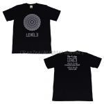 Perfume(パフューム) Perfume 4th Tour in DOME ｢LEVEL3｣ ロゴ Ｔシャツ ブラック