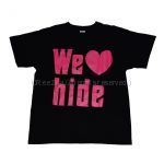 X JAPAN(エックス) HIDE we love hide Tシャツ ブラック