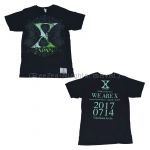 X JAPAN(エックス) WORLD TOUR 2017 WE ARE X Acoustic Special Miracle～奇跡の夜～6DAYS  Tシャツ ブラック 7月14日 横浜アリーナ