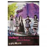 ℃-ute(キュート) ポスター 岡井千聖 直筆サイン入り The Power 悲しきヘブン 告知