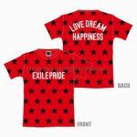 EXILE(エグザイル) EXILE LIVE TOUR 2013 “EXILE PRIDE” 追加公演 スターTシャツ　レッド
