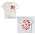 L'Arc～en～Ciel(ラルク) L'A HAPPY NEW YEAR Tシャツ ホワイト×レッド