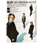 GLAY(グレイ) ポスター 告知ポスター(rare collectives vol.1.2)