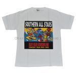 サザンオールスターズ(SAS) コンサートツアー 歌う日本シリーズ 1992?1993 Tシャツ  ホワイト　復刻