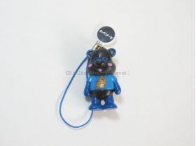 AAA(トリプルエー) アミューズメント景品 え～パンダフィギュアストラップ(青)