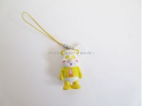 AAA(トリプルエー) アミューズメント景品 え～パンダフィギュアストラップ初代(黄)
