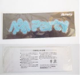 AAA(トリプルエー) 限定販売 ラインストーンロゴステッカー(青)