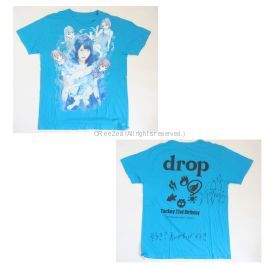 drop(ドロップ) その他 22才 生誕 Tシャツ ブルー 滝口ひかり サイン入り