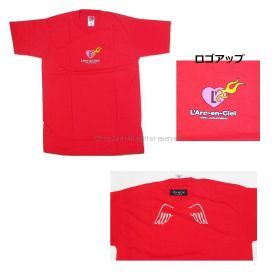 L'Arc～en～Ciel(ラルク) Tour '98 ハートに火をつけろ!(後半) Tシャツ レッド 羽