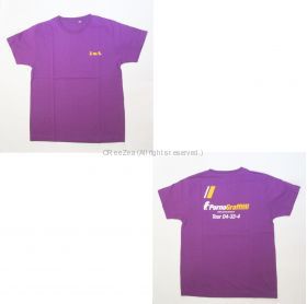 ポルノグラフィティ(porno) Tour D4-33-4 Tシャツ(パープル)