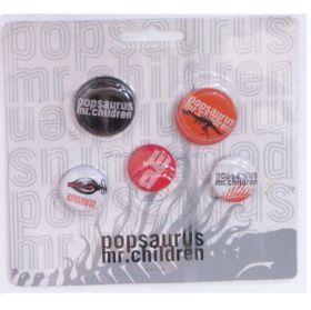 Mr.Children(ミスチル) CONCERT TOUR POPSAURUS 2001 缶バッジ　5点セット