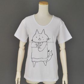 Tマネコ＆ねこじろうTシャツ