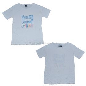 Mr.Children(ミスチル) DOME TOUR 2009 ?SUPERMARKET FANTASY? 刺繍バーコードシール Tシャツ ホワイト