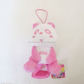 AAA(トリプルエー) アミューズメント景品 え～パンダ 肩のりぬいぐるみ 桃