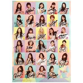 E-girls(イー・ガールズ) ポスター Diamond Only 2014 直筆サイン入り